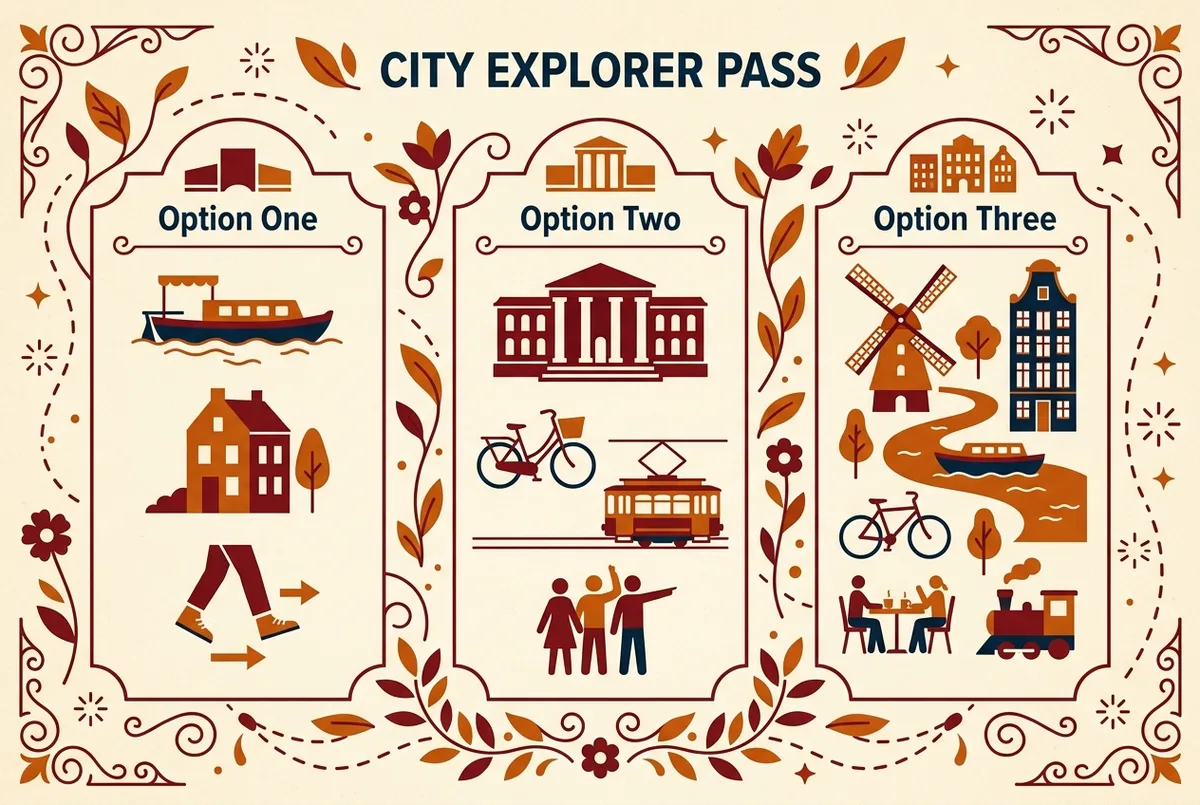 infographie simple comparant trois billets du musée picasso malaga, entrée standard, visite guidée et billet combiné, avec des icônes génériques et sans prix