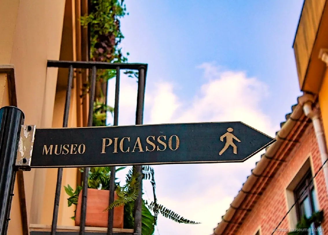 Guide explaining Picasso family history during the Malaga walking tour