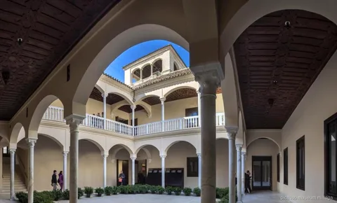 Inside the Museo Picasso Málaga on the museum and birthplace combo tour