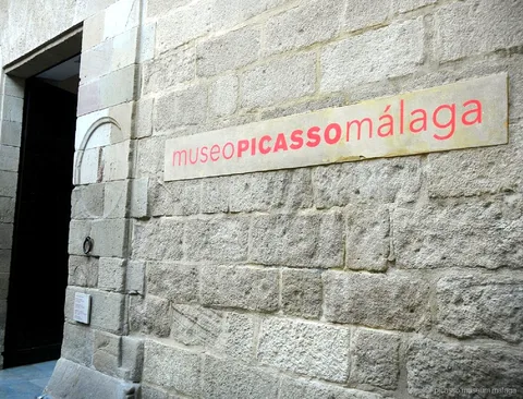 Guía privado llevando un tour privado al Museo Picasso Málaga por el casco antiguo